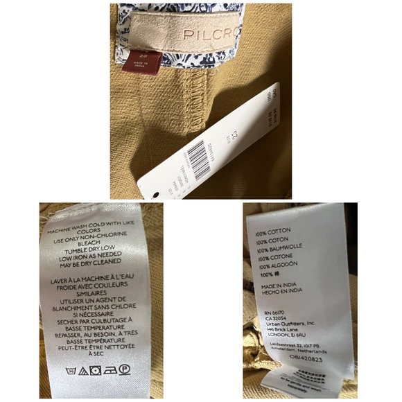 Anthropologie Wanderer Short Overalls Shortalls Size 25 - Picture 13 of 13